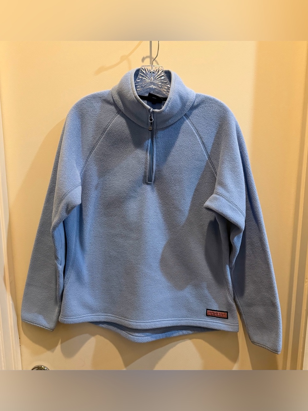 Vineyard Vines Light Blue Women's Quarter-Zip Fleece Pullover